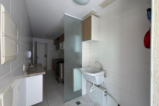 Área de serviço  de apartamento para alugar com 3 quartos, 94m² em Freguesia (jacarepaguá), Rio de Janeiro
