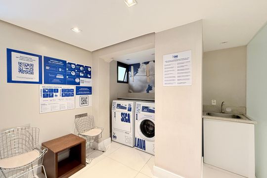 Área comum de apartamento à venda com 2 quartos, 44m² em Cidade Monções, São Paulo