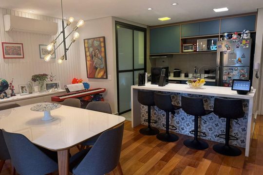 Cozinha de apartamento à venda com 3 quartos, 79m² em Vila Uberabinha, São Paulo