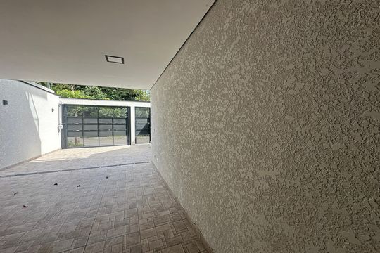 Garagem de casa de condomínio à venda com 3 quartos, 178m² em Villas do Jaguari, Santana de Parnaíba