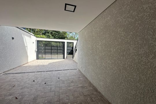 Garagem de casa de condomínio à venda com 3 quartos, 178m² em Villas do Jaguari, Santana de Parnaíba