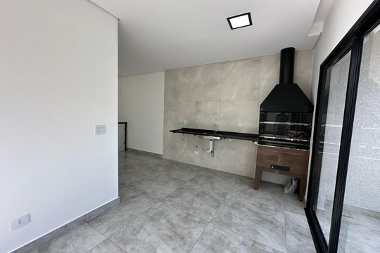 Churrasqueira de casa de condomínio à venda com 3 quartos, 178m² em Villas do Jaguari, Santana de Parnaíba