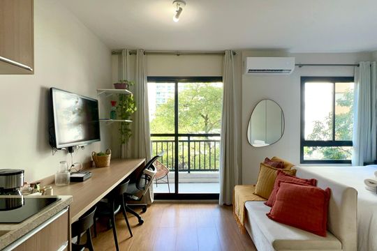 Sala de kitnet/studio para alugar com 1 quarto, 27m² em Pinheiros, São Paulo