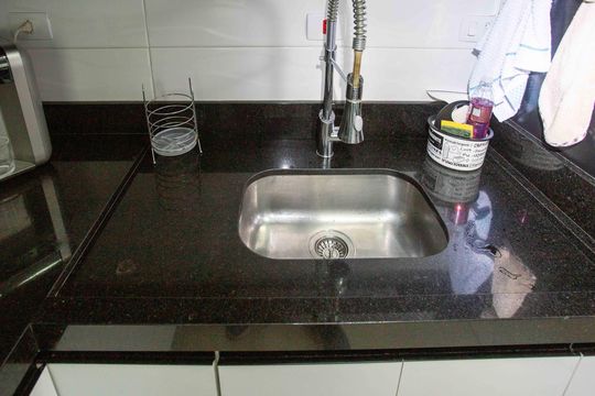 Cozinha de apartamento à venda com 3 quartos, 65m² em Jardim Melo, Diadema