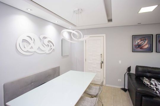 Sala de apartamento à venda com 3 quartos, 65m² em Jardim Melo, Diadema