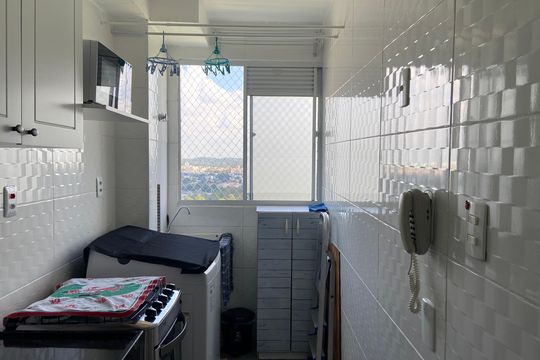 Cozinha - Área de serviço de apartamento à venda com 2 quartos, 42m² em Jardim Boa Vista (zona Oeste), Osasco