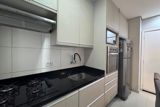 Cozinha de apartamento à venda com 1 quarto, 35m² em Jaguaribe, Osasco