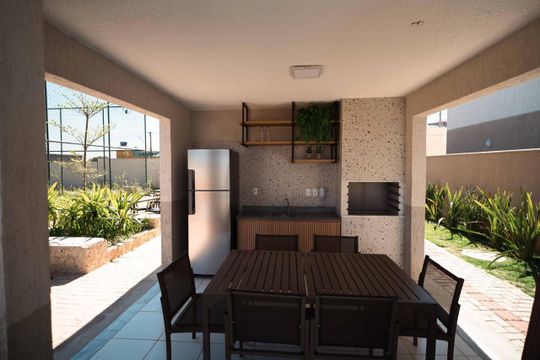 Área externa de apartamento para alugar com 3 quartos, 64m² em Palmeiras, Belo Horizonte