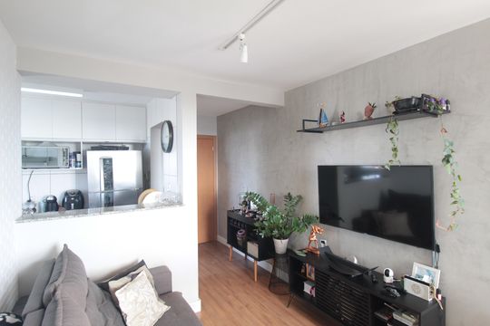 Sala de apartamento à venda com 2 quartos, 50m² em Castelo, Belo Horizonte