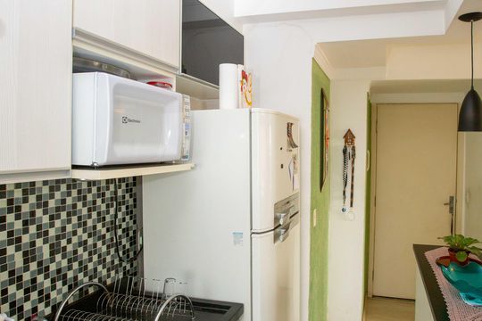 Cozinha de apartamento para alugar com 2 quartos, 46m² em Canhema, Diadema