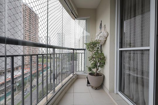Sacada de apartamento à venda com 3 quartos, 89m² em Jardim, Santo André