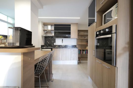 Cozinha de apartamento à venda com 3 quartos, 89m² em Jardim, Santo André