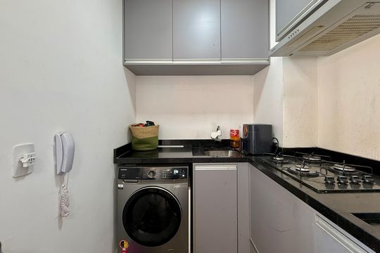 Área de Serviço de apartamento à venda com 2 quartos, 34m² em Santo Amaro, São Paulo