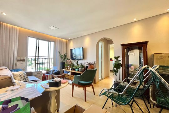 Sala de apartamento à venda com 2 quartos, 65m² em Jardim Oriental, São Paulo