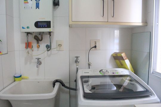 Área de Serviço de apartamento à venda com 3 quartos, 107m² em Santo Antônio, São Caetano do Sul