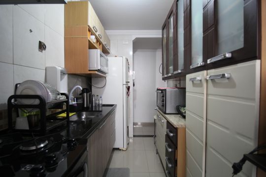 Cozinha - Armários de apartamento à venda com 2 quartos, 54m² em Vila das Belezas, São Paulo