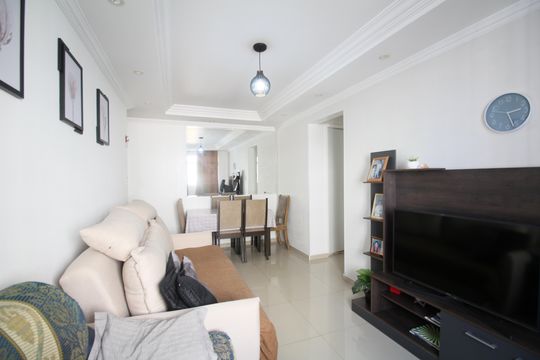 Sala de apartamento à venda com 2 quartos, 54m² em Vila das Belezas, São Paulo