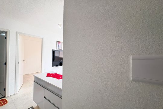 Cozinha de apartamento à venda com 2 quartos, 36m² em Vila Pereira Cerca, São Paulo