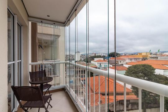 Varanda da Sala de apartamento à venda com 3 quartos, 90m² em Vila Ester (zona Norte), São Paulo