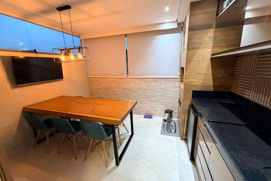 Cozinha de apartamento à venda com 2 quartos, 103m² em Inconfidência, Belo Horizonte