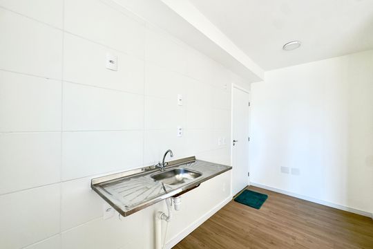 Cozinha de apartamento à venda com 2 quartos, 45m² em Picanço, Guarulhos