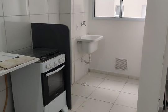 Cozinha de apartamento à venda com 2 quartos, 50m² em Jardim Campestre, São Bernardo do Campo
