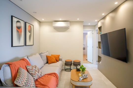 Sala de apartamento à venda com 2 quartos, 84m² em Fundação, São Caetano do Sul