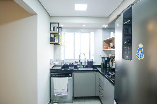 Cozinha de apartamento à venda com 2 quartos, 84m² em Fundação, São Caetano do Sul