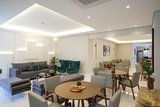 Salão de festas de apartamento à venda com 2 quartos, 84m² em Fundação, São Caetano do Sul