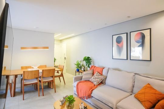 Sala de apartamento à venda com 2 quartos, 84m² em Fundação, São Caetano do Sul