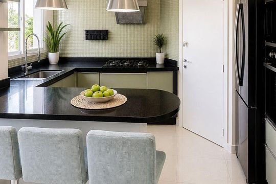 Cozinha de apartamento para alugar com 3 quartos, 157m² em Santa Paula, São Caetano do Sul