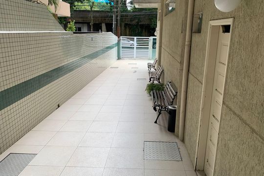 Área comum de apartamento para alugar com 1 quarto, 55m² em Boqueirão, Santos