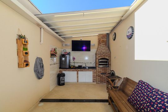 Varanda gourmet de casa à venda com 3 quartos, 102m² em Vila Lucia, São Paulo