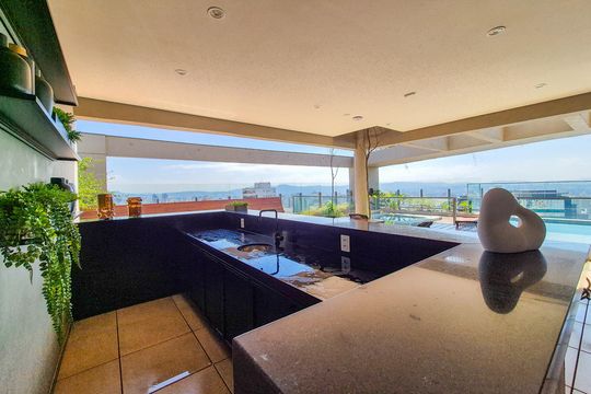 Lounge da Piscina de apartamento para alugar com 1 quarto, 30m² em Higienópolis, São Paulo