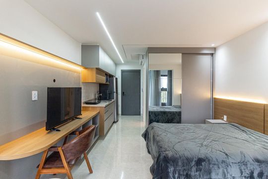 Studio de kitnet/studio para alugar com 1 quarto, 30m² em Higienópolis, São Paulo
