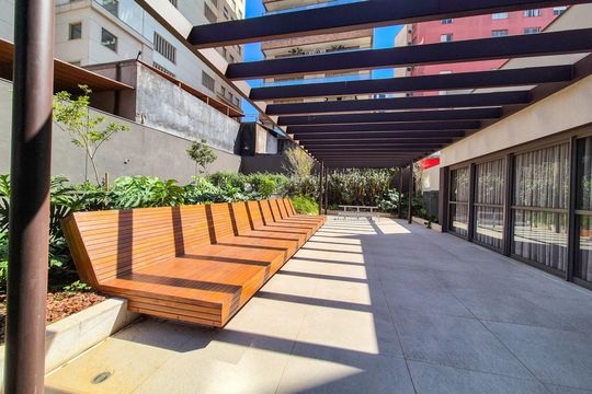 Área comum de apartamento para alugar com 1 quarto, 30m² em Higienópolis, São Paulo