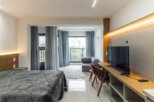 Studio de kitnet/studio para alugar com 1 quarto, 30m² em Higienópolis, São Paulo