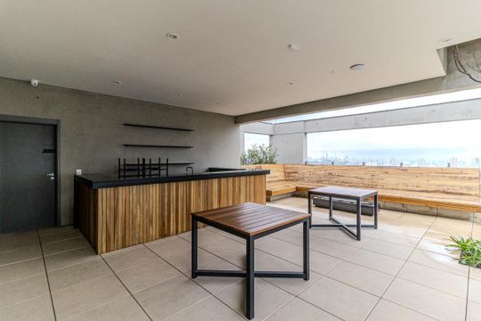 Área Externa de kitnet/studio para alugar com 1 quarto, 30m² em Higienópolis, São Paulo