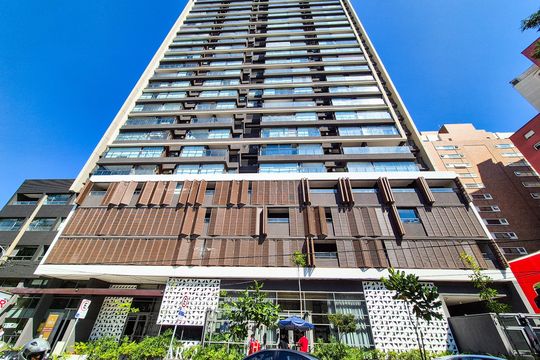 Fachada do Prédio de apartamento para alugar com 1 quarto, 30m² em Higienópolis, São Paulo