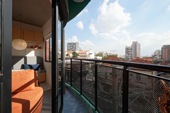 Varanda de kitnet/studio à venda com 1 quarto, 34m² em Vila Mariana, São Paulo