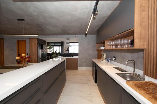 COZINHA de apartamento à venda com 4 quartos, 148m² em Luxemburgo, Belo Horizonte