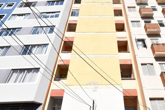 Fachada do Prédio de kitnet/studio para alugar com 1 quarto, 47m² em Botafogo, Campinas