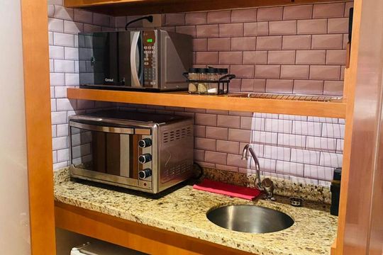 Cozinha de kitnet/studio para alugar com 1 quarto, 37m² em Parque Campolim, Votorantim