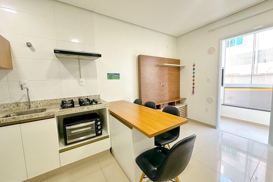 Sala de Jantar de apartamento para alugar com 1 quarto, 38m² em Ingleses do Rio Vermelho, Florianópolis