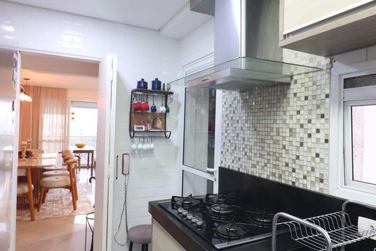 Cozinha  de apartamento à venda com 3 quartos, 123m² em Centro, São Bernardo do Campo