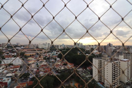 Varanda gourmet Vista  de apartamento à venda com 3 quartos, 123m² em Centro, São Bernardo do Campo