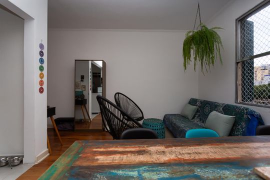 Sala de apartamento para alugar com 1 quarto, 56m² em Vila Mariana, São Paulo