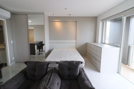 Sala/Quarto de apartamento para alugar com 1 quarto, 46m² em Centro, Osasco