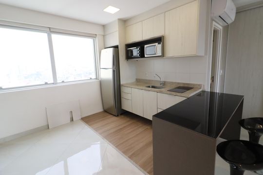 Cozinha de apartamento para alugar com 1 quarto, 46m² em Centro, Osasco