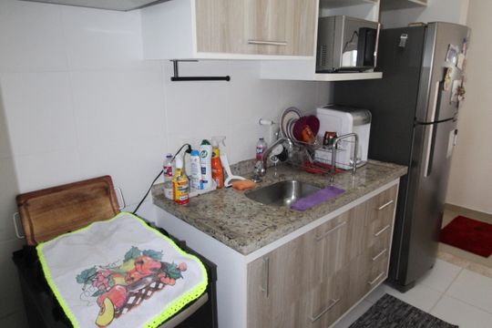 Cozinha de apartamento para alugar com 2 quartos, 63m² em Vila Industrial, São José dos Campos
